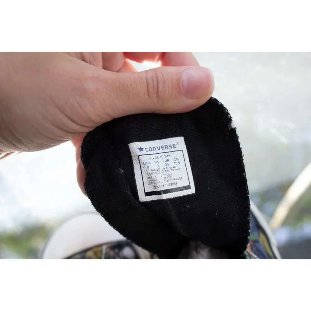Rare Converse All Star RUBIKS CUBE Chuck Taylor Canvas HighTop Shoe‎ Kids Size 9